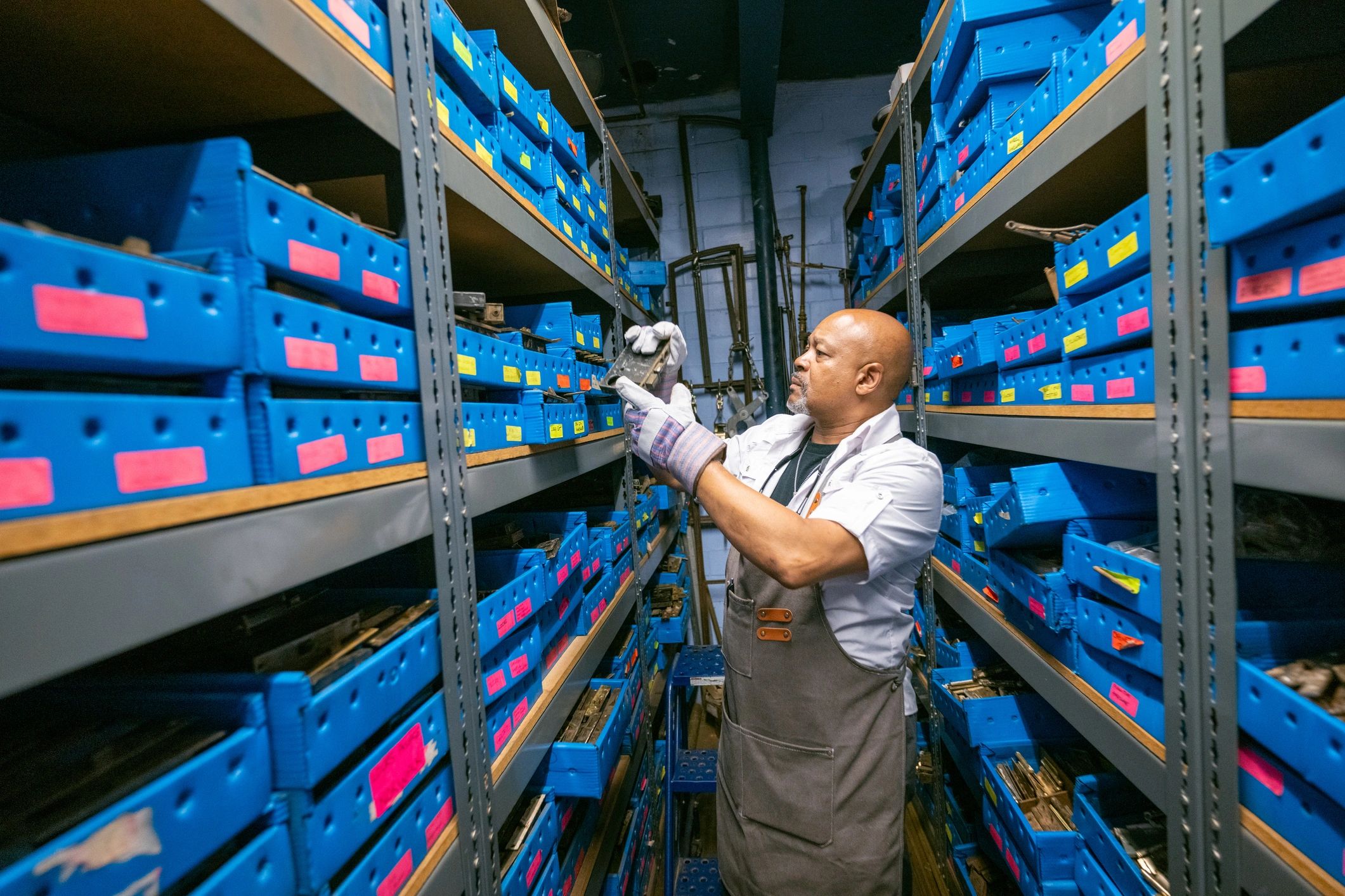 Technician in a workshop environment